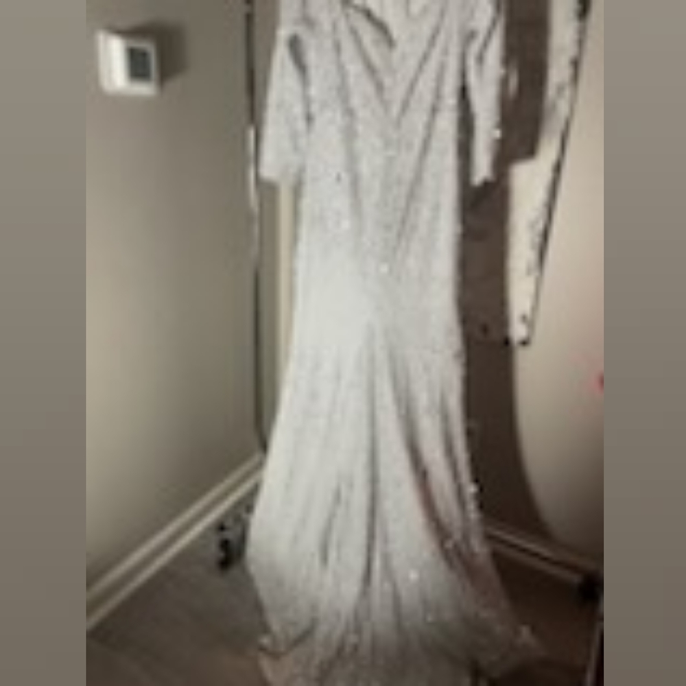 White WEDDING dress or PROM dress sequenced